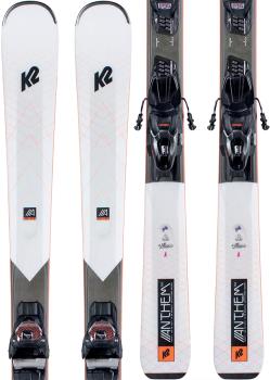 K2 Anthem 76X ER3 10 C QUIKCLIK Women's Skis, 156cm White/Black 2021
