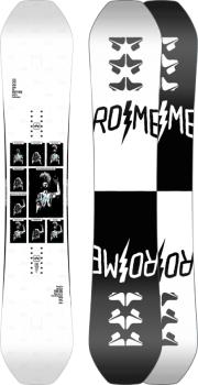 Rome Party Mod Rocker Reverse Camber Snowboard, 159cm 2021