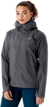 Rab Downpour Eco Women's Waterproof Jacket, UK 10 Graphene