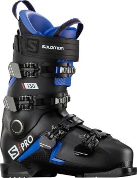 Salomon S/Pro 130 Ski Boots, 27/27.5 Black/Race Blue