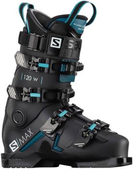 Salomon S/Max 110 W Women's Ski Boots, 26/26.5 Black/Scuba Blue 2021