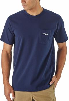 Patagonia Adult Unisex P-6 Logo Pocket Responsibili-Tee T-Shirt, M Classic Navy