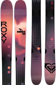 Roxy Womens Shima 90 Women's Skis 164cm, Peach/Black, Ski Only, 2021