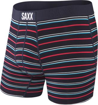 Saxx Men's Vibe Boxer Brief, L DK Ink Coast Stripe
