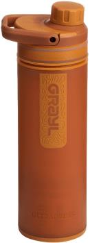 Grayl UltraPress Travel Water Purifier Bottle, 500ml Mojave Redrock
