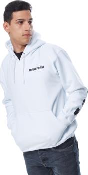 Transform Fast Text Pullover Hoodie, XL White