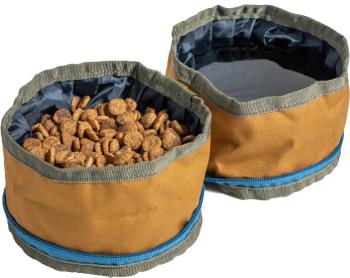 United By Blue Collapsible/Portable Dog Food/Water Bowls, Cocoa