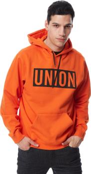 Union Team Men's Cotton Pullover Hoodie, S Orange