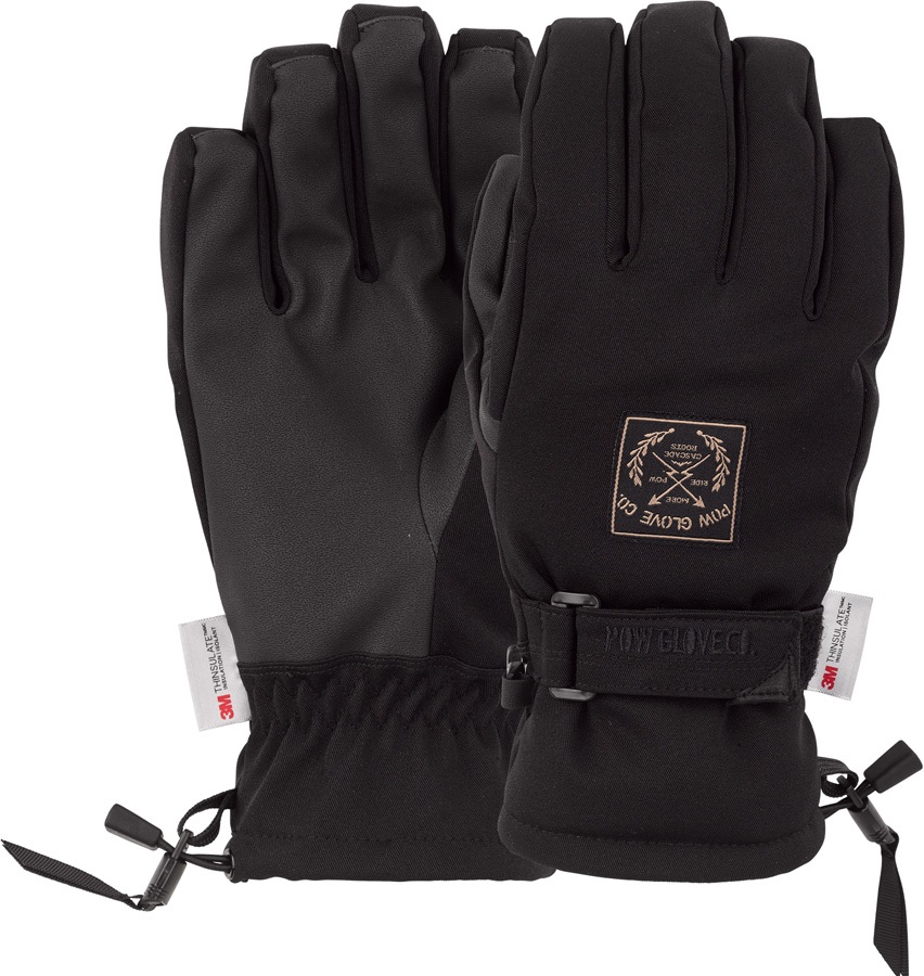 POW XG Mid Insulated Ski/Snowboard Gloves M Black