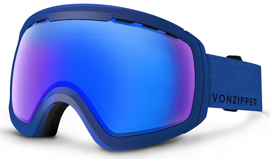 Von Zipper Feenom NLS Ex Display Snowboard/Ski Goggles, M/L Mono Blue