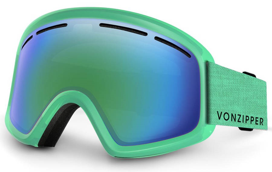 Von Zipper Trike Kids Ski/Snowboard Goggles Mono Mint Quasar Chrome
