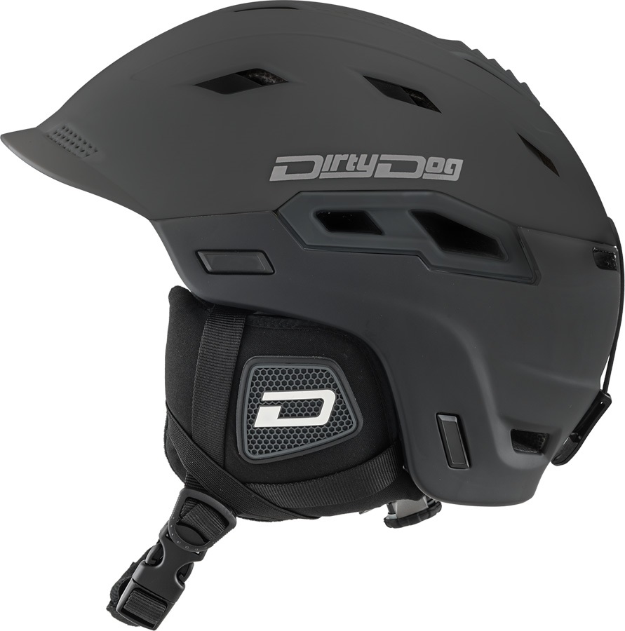 Dirty Dog Crater Snowboardski Helmet S Matte Black