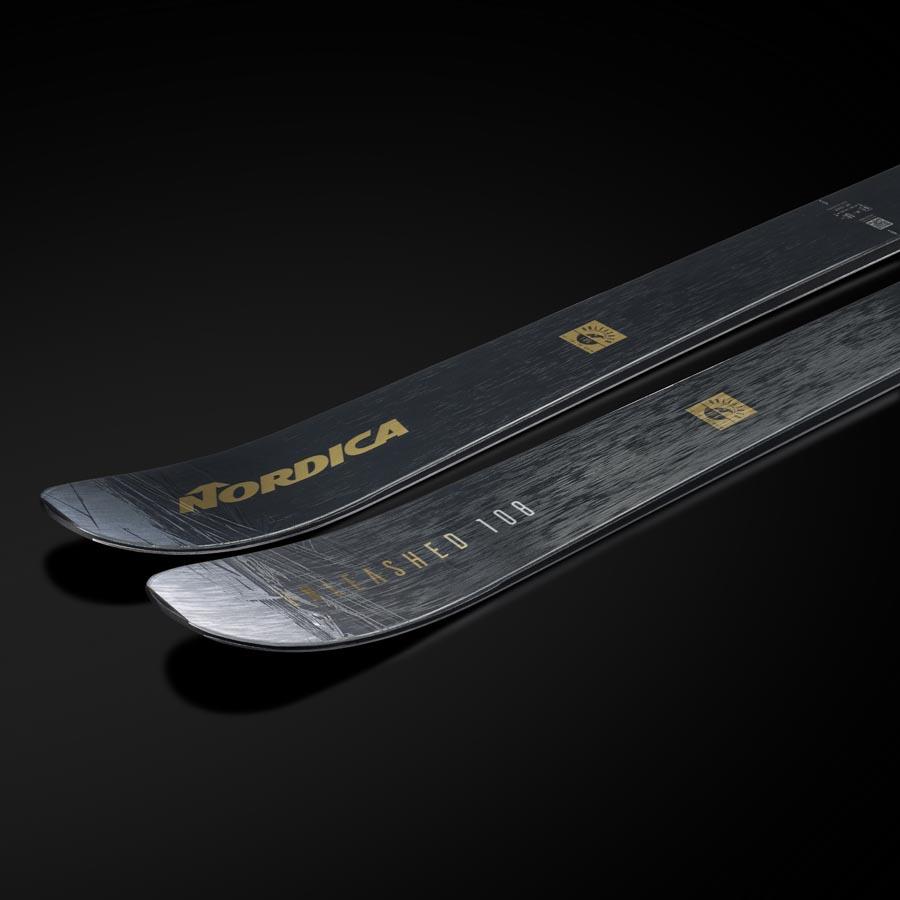 Nordica Unleashed 108 Ski Only Skis, 180cm Grey/Gold