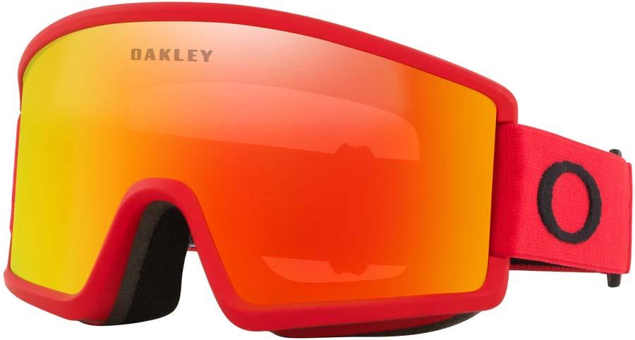 Oakley Target Line L Fire Iridium Snowboard/Ski Goggles, L Redline