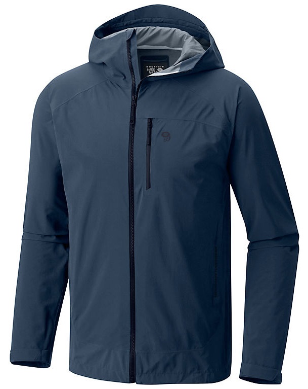 Mountain Hardwear Stretch Ozonic Jacket Waterproof Shell, L Zinc