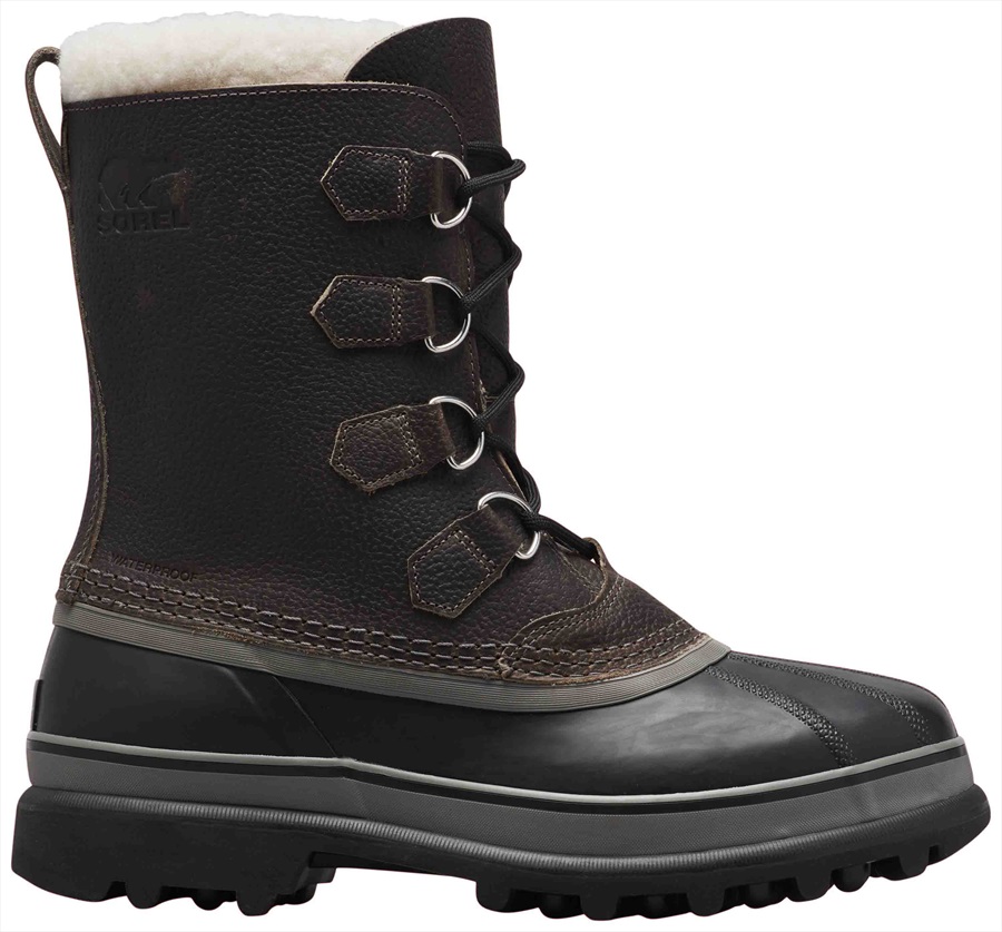 Sorel Caribou Wool Men's Snow Boots, UK 9.5 Quarry/Black