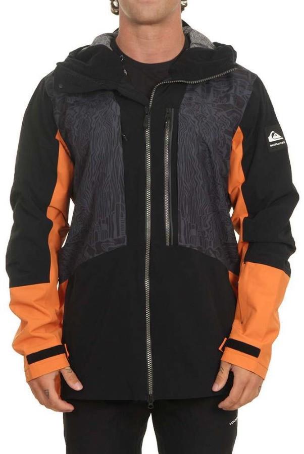 Quiksilver Travis Rice Ski/Snowboard Shell Jacket, XL Black Forest