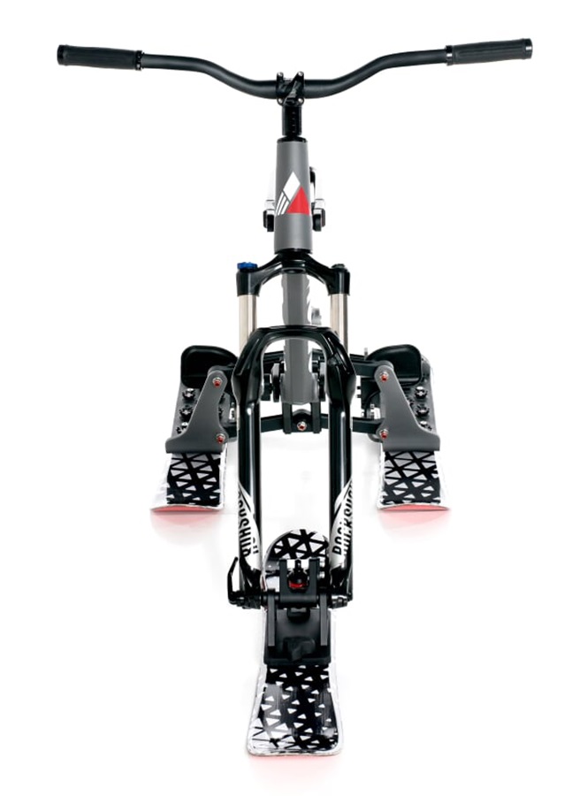 SnoGo Ski Bike Downhill Snow Bike / Skibob, One Size Fits All Grey