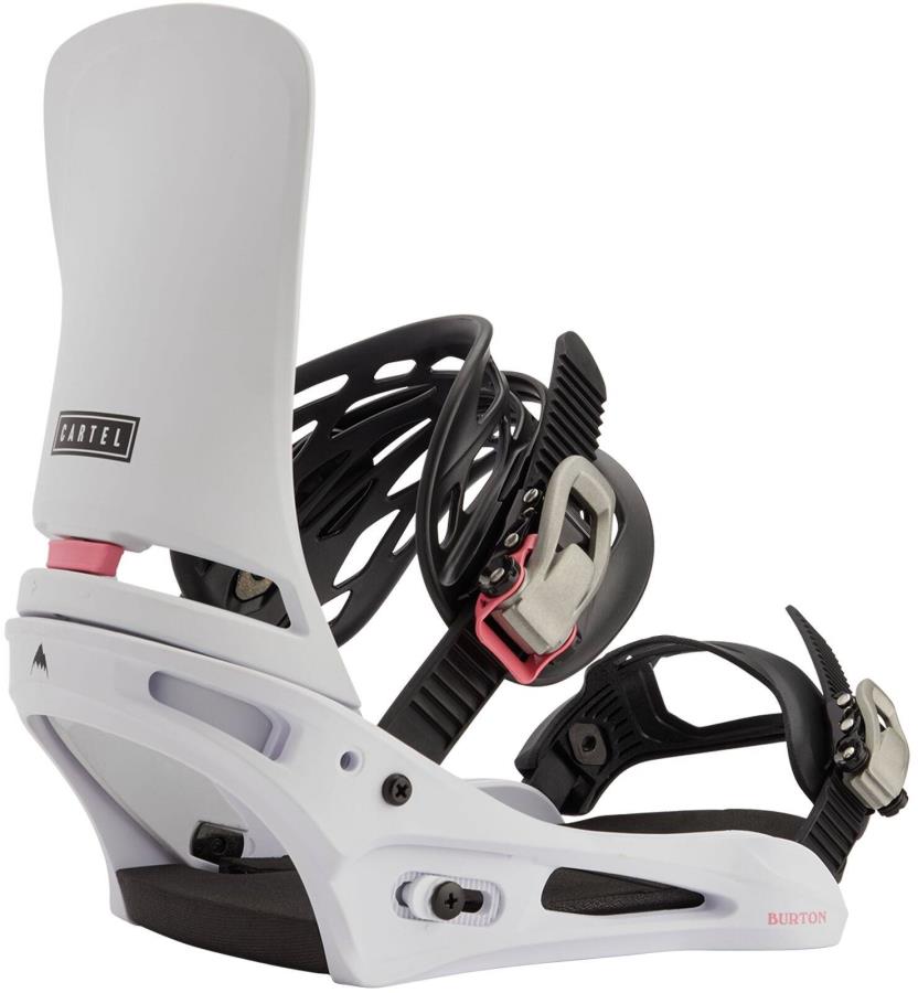Burton Cartel Re:Flex Snowboard Bindings, Medium Miami White 2021