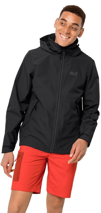 Jack Wolfskin Evandale Waterproof Hardshell Jacket, XL Black