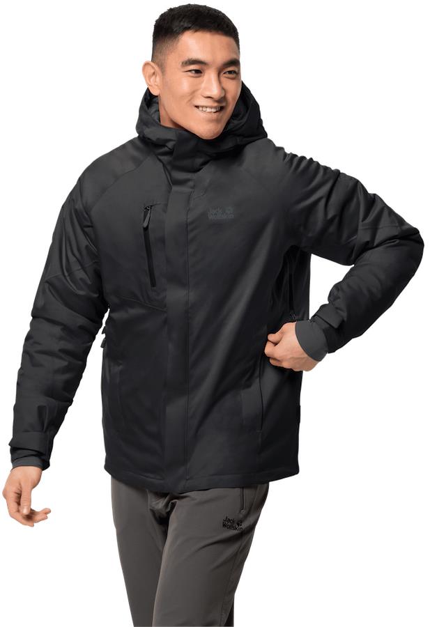 Jack Wolfskin Troposphere Insulated Waterproof Jacket, M Black