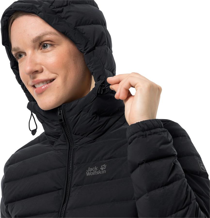 Jack Wolfskin Glowing Mountain Women's Down Jacket, UK 14-16 Black