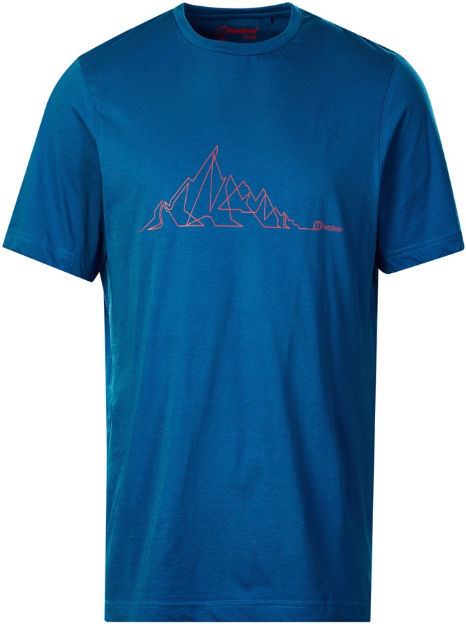 Berghaus Mountain Line Short Sleeve T-Shirt, L Snorkel Blue