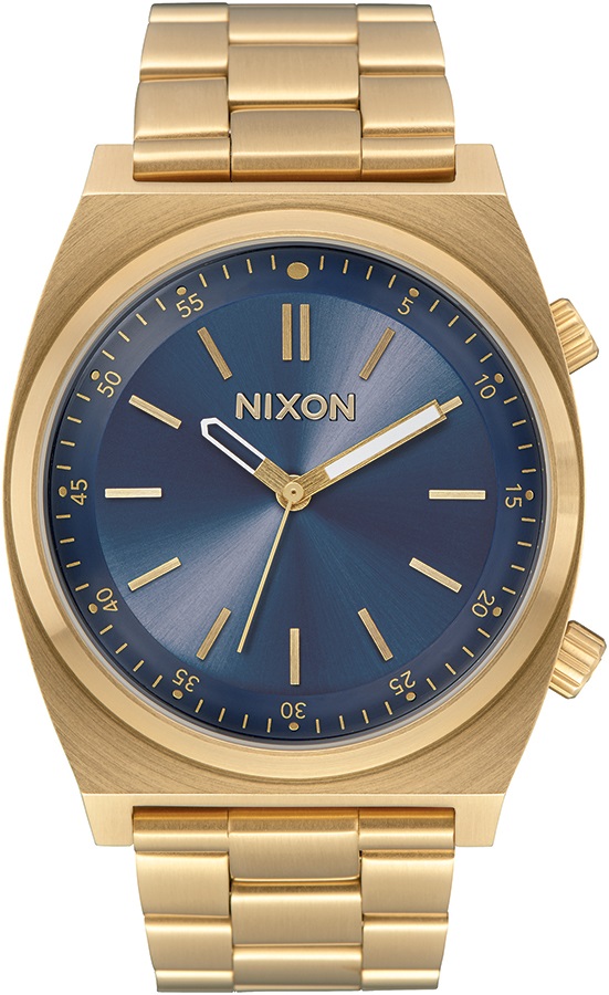 Nixon Brigade Men's Wrist Watch, All Gold/Navy Sunray