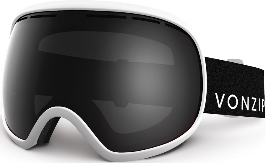 Von Zipper Fishbowl Snowboard/Ski Goggles, L, White Gloss, Blackout