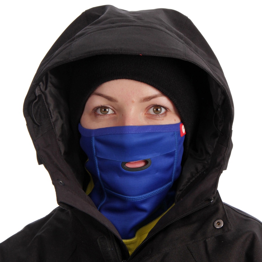 Airhole S4 Technical Ski/Snowboard Face Mask S/M Womens Blue/Green