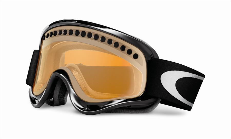 Oakley XS O Frame Kids Ski Goggles X Small Jet Black/Persimmon