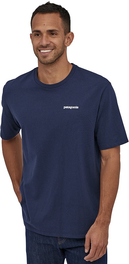 Patagonia Adult Unisex P-6 Logo Responsibili-Tee Men's T-Shirt, S Classic Navy