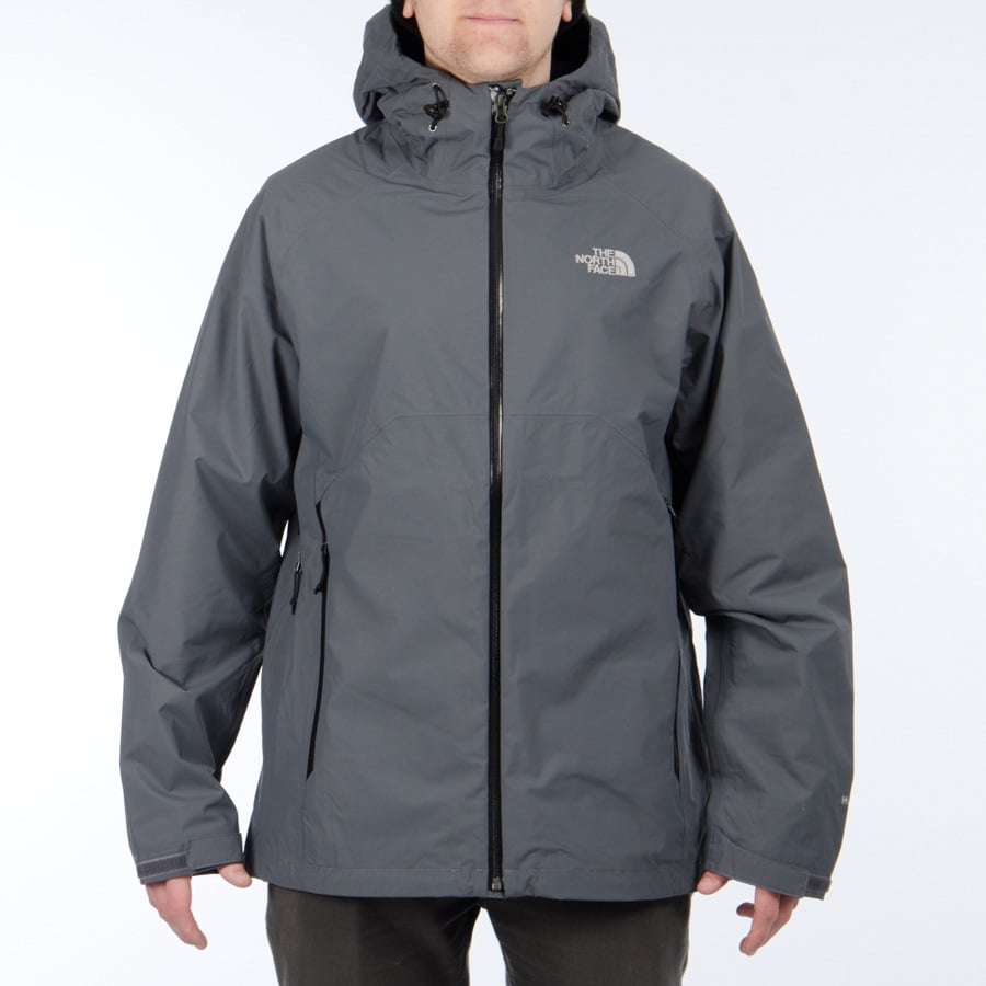 The North Face Stratos Men's HyVent Rain Shell Jacket, M, Grey