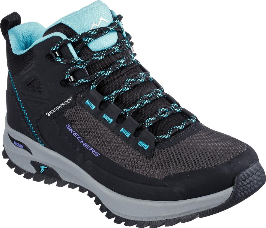 Skechers Arch Fit Discover Elevation Gain Women Hiking Boot UK5.5 BLK