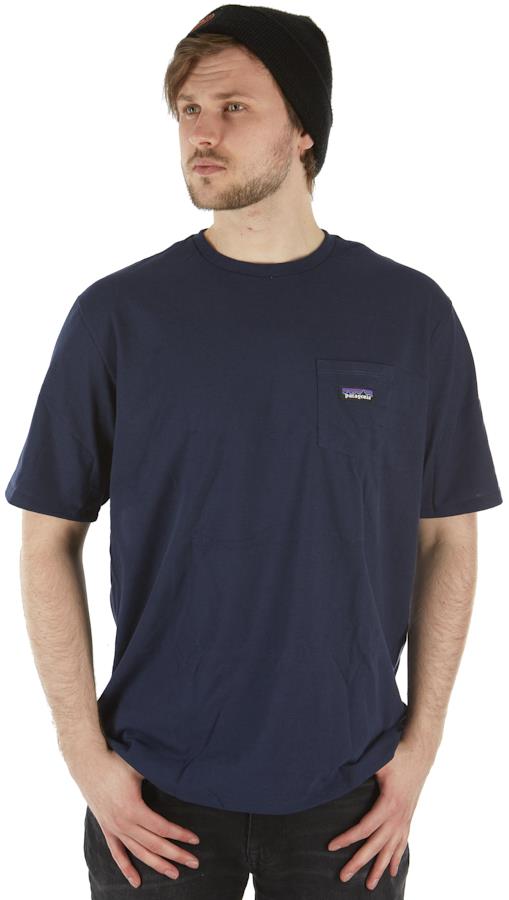 Patagonia P-6 Label Pocket Responsibili-Tee Men's T-Shirt XL New Navy