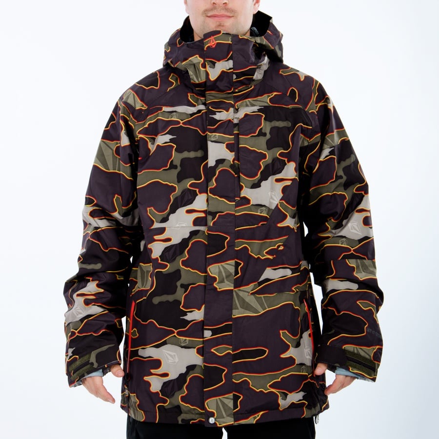 volcom camouflage ski & snowboard jackets