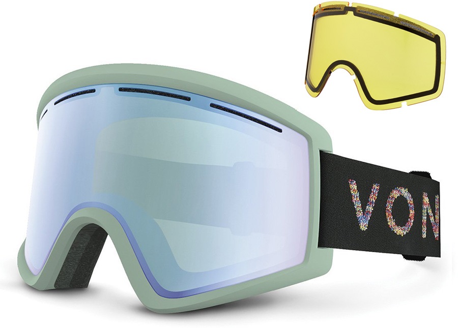 Von Zipper Cleaver Stellar Snowboard/Ski Goggles, M/L Mint Satin