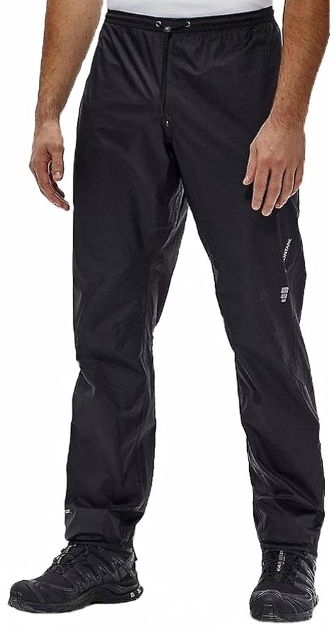 Montane Minimus Pants Regular Men's Waterproof Overtrousers, M Black