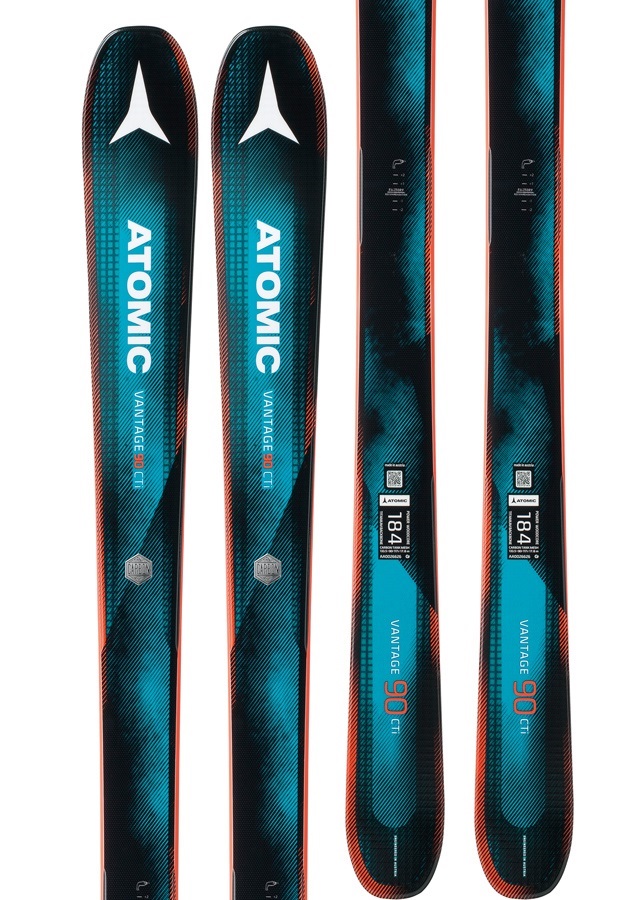 Atomic Vantage 90 CTI Skis 176cm Blue Ski Only 2017