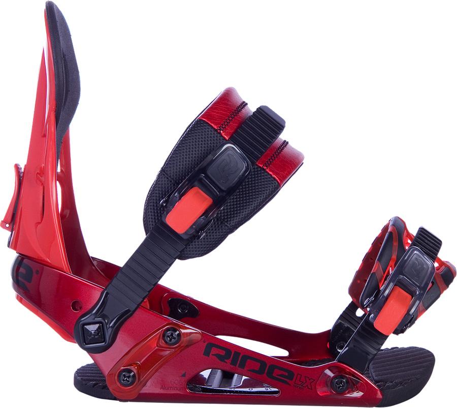 Ride LX Snowboard Bindings, L (UK 710.5), Red / Black, 2013