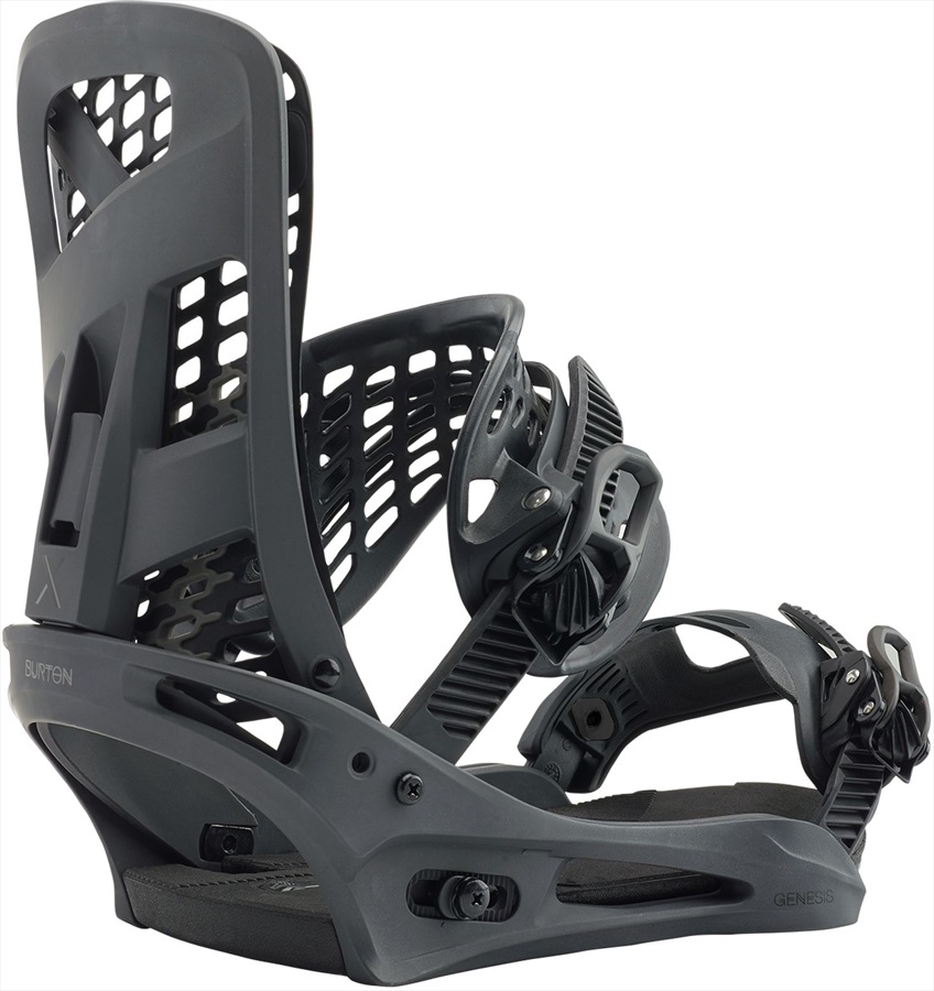 Burton Genesis X ReFlex Snowboard Bindings, Medium Black Matte 2020