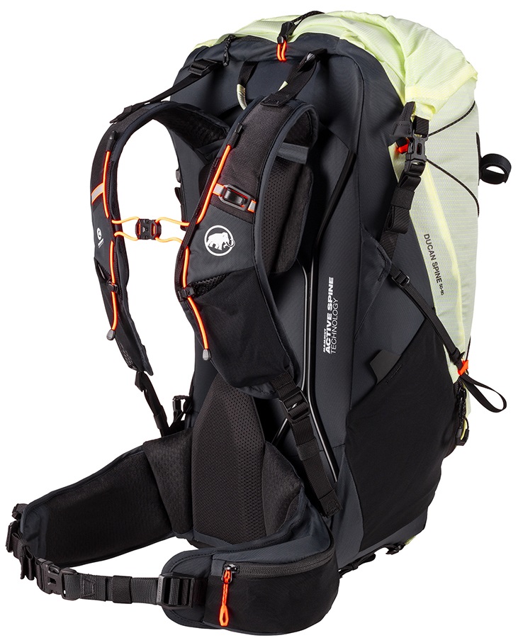 Mammut Ducan Spine 50-60 Hiking Backpack, 50-60l Sunlight-Black
