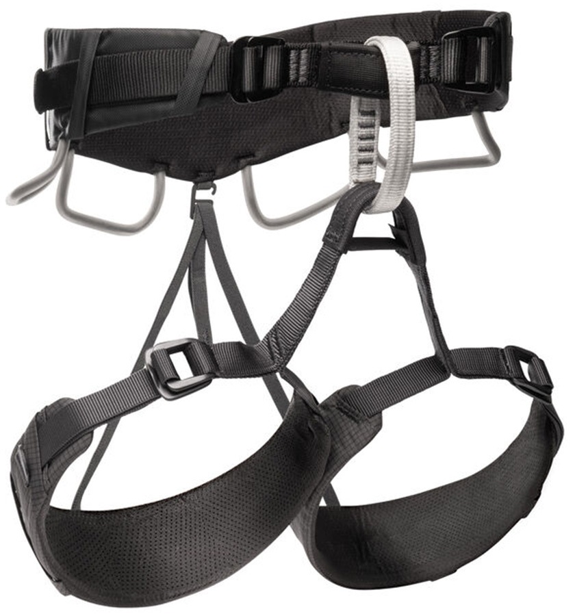 Black Diamond Momentum 4S Rock Climbing Harness, L/XL Anthracite