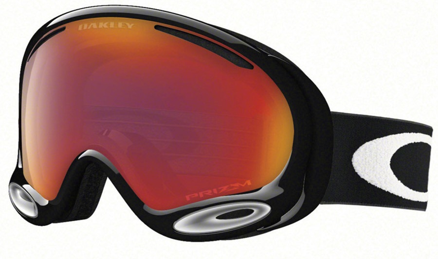 Oakley A Frame 2.0 Snowboard/Ski Goggles Jet Black Prizm Torch