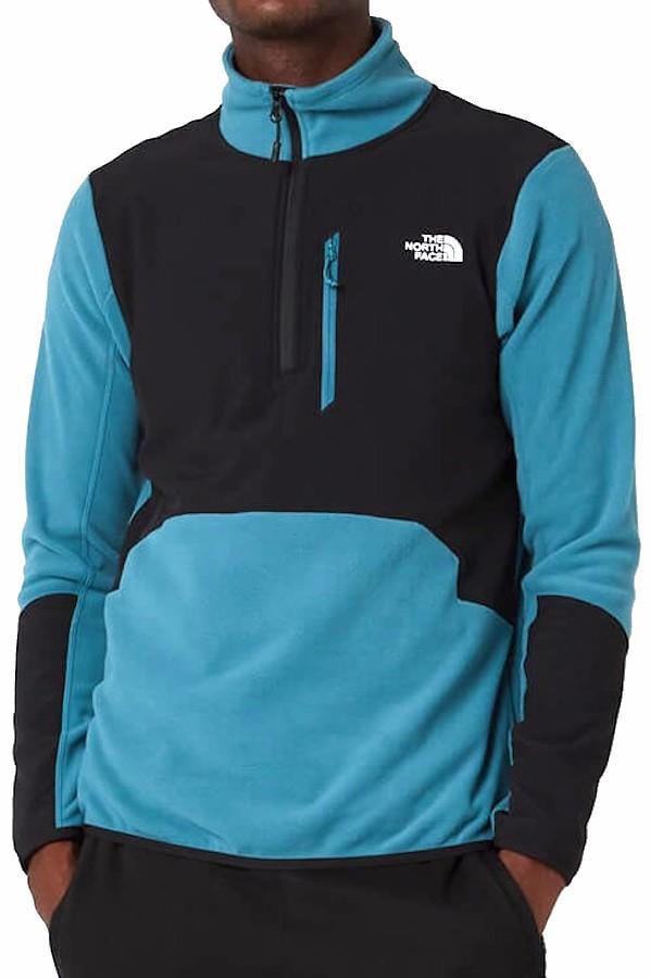 The North Face Glacier Pro 1/4 Zip Fleece Jacket S Blue/Black