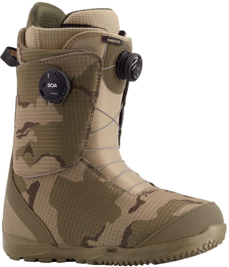 Burton Swath Boa Men's Snowboard Boots, UK 8 Barren Camo 2021