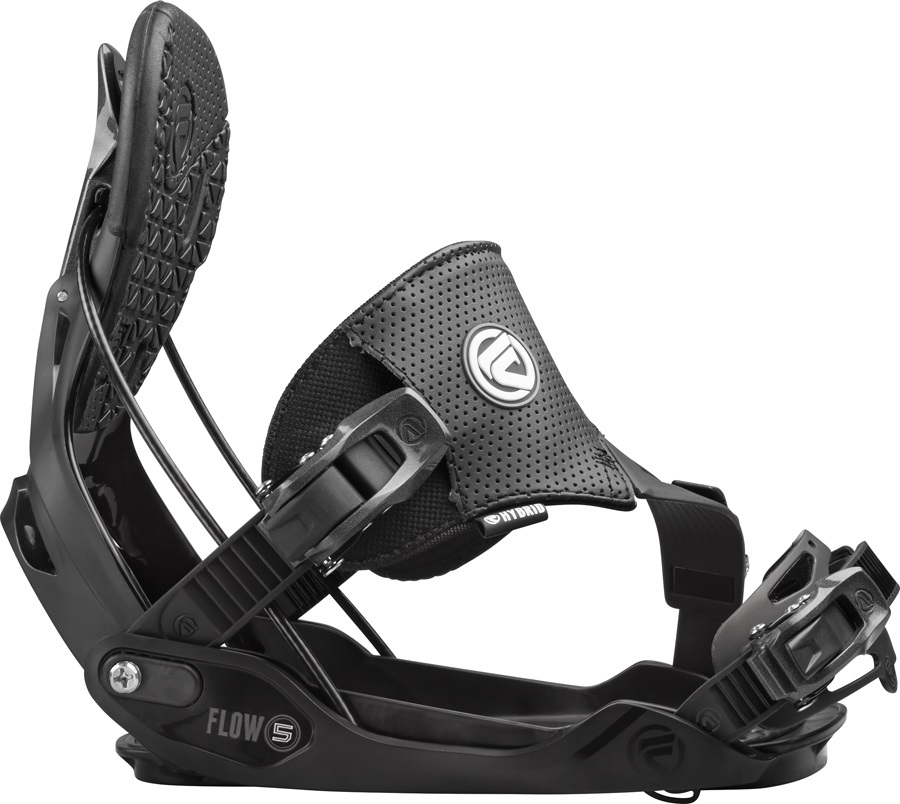 Flow Five Step In Snowboard Bindings, M, Black, Hybrid, 2016