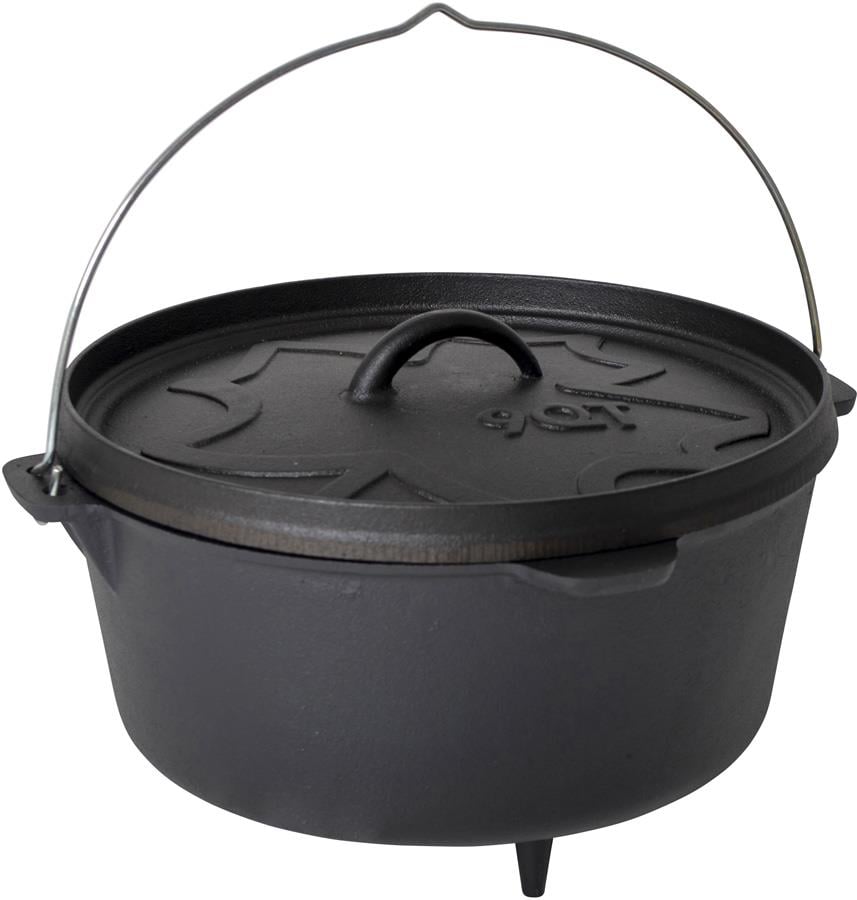 Bo-Camp Urban Outdoor Dutch Oven 9QT Cast Iron Campfire Cookware