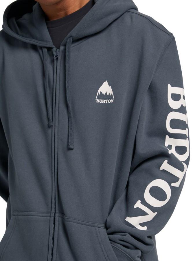 Burton Adult Unisex Elite FullZip Hoodie, M Dark Slate