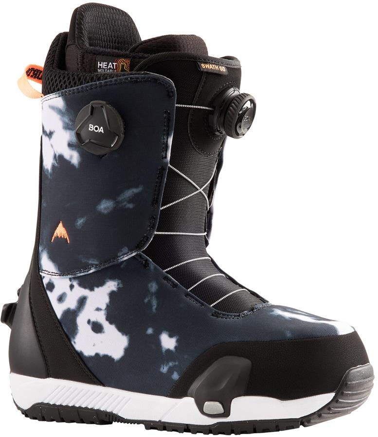 Burton Swath Boa Step On Snowboard Boots, UK 8 Black / Print 2022